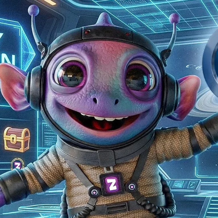 Sweeps Coins trophy floating in deep space with prize glow